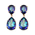 Auskarai "Kristalo Lašas III (Bermuda Mėlyna)" su Swarovski™ kristalais